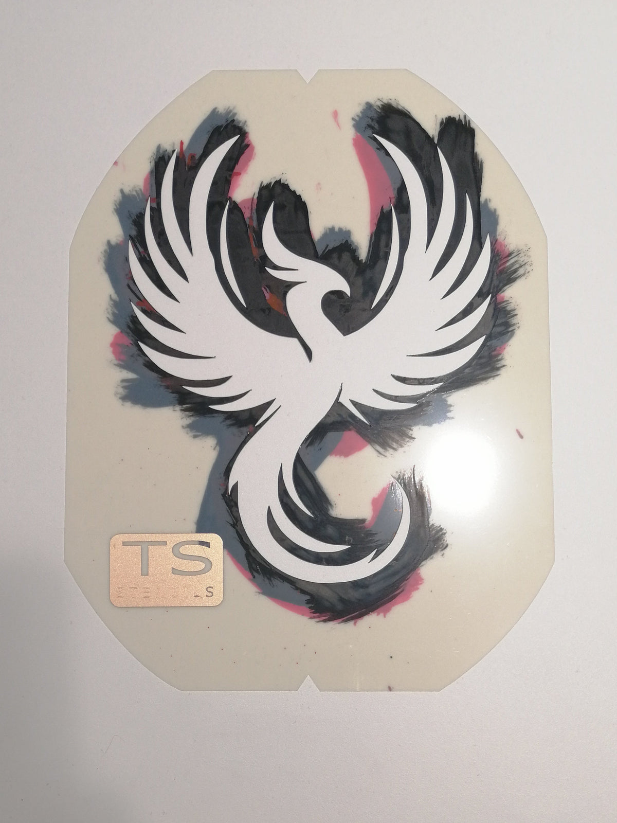 Phoenix Badminton Stencil